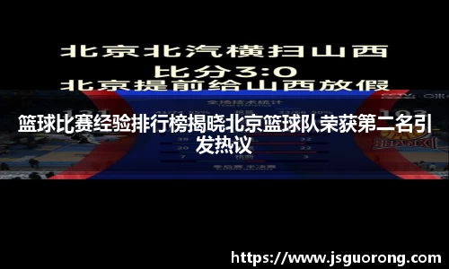 篮球比赛经验排行榜揭晓北京篮球队荣获第二名引发热议